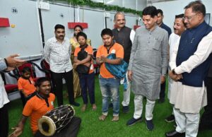 मुख्यमंत्री साय ने किया मनोविकास केंद्र का अवलोकन