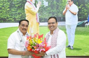 मुख्यमंत्री शर्मा की केन्द्रीय मंत्री पाटिल से भेंट, जल संबंधित परियोजनाओं पर की सार्थक चर्चा