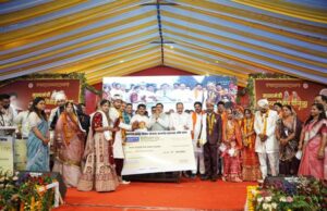 रामपुरा में मुख्यमंत्री कन्या विवाह योजना के तहत 1247 कन्याओं का विवाह, सीएम हुए शामिल