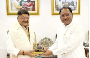 सीएम साय से कैलाश विजयवर्गीय ने की मुलाकात