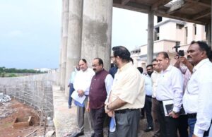 डिप्टी सीएम साव ने किया निर्माणाधीन विधानसभा भवन का निरीक्षण