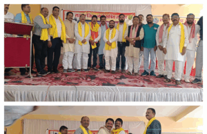 लोधी समाज का शपथ ग्रहण कार्यक्रम संपन्न जिलाध्यक्ष बने श्री तेजशंकर जंघेल