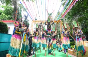 हरेली की सुग्घर परंपरा के रंग में रंगा मुख्यमंत्री निवास