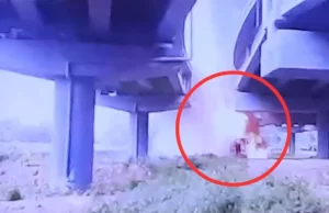 फ्लाईओवर से नीचे गिरा ट्रक, चालक और परिचालक दोनों घायल