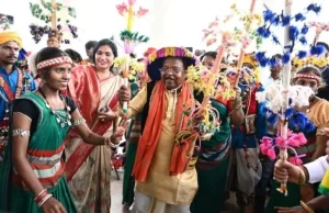 मंत्री नेताम के निवास में मनाया गया पोरा तिहार, राज्यपाल डेका भी हुए शामिल