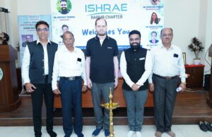 ISHRAE रायपुर चैप्टर का पदभार ग्रहण, सिद्धांत शर्मा पुनः बने अध्यक्ष