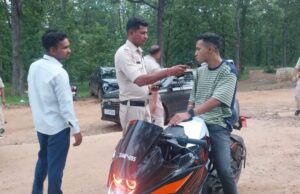 पिकनिक स्पॉट में शराब पीकर वाहन चलाने एवं हुड़दंग करने वालों पर कार्यवाही