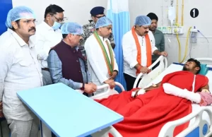 डिप्टी सीएम शर्मा ने आईडी ब्लास्ट में घायल ग्रामीण और भालू के हमले में घायल जवान का जाना स्वास्थ्य का हाल