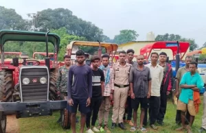छत्तीसगढ़राज्य अवैध रेत उत्खनन पर प्रशासन की सख्ती,14 ट्रैक्टर जब्ती की कार्रवाई