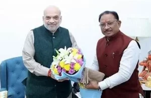 मुख्यमंत्री साय ने नई दिल्ली में केंद्रीय गृहमंत्री अमित शाह से की भेंट