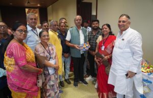 बाल कल्याण परिषद की आम सभा संपन्न, सांसद बृजमोहन ने किया नए लोगो का विमोचन