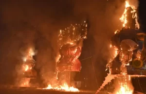 डब्लू आर एस कॉलोनी में रावण दहन, रायपुर में विजयादशमी उत्सव का भव्य आयोजन