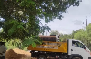 दलदलसिवनी में 7 गाड़ी भवन निर्माण सामग्रियां जब्त