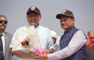 उप राष्ट्रपति श्री सी.पी. राधाकृष्णन, राज्यपाल श्री रमेन डेका, मुख्यमंत्री श्री विष्णु देव साय और विधानसभा अध्यक्ष डॉ. रमन सिंह ने देखा एयर शो