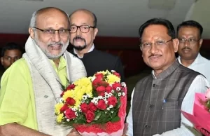 उपराष्ट्रपति सीपी राधाकृष्णन का राज्यपाल और मुख्यमंत्री ने एयरपोर्ट पर किया स्वागत