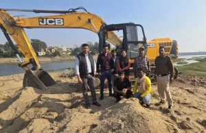 चैन माउंटेन एवं एक ट्रैक्टर जब्त, अवैध रेत उत्खनन के मामले में कार्रवाई