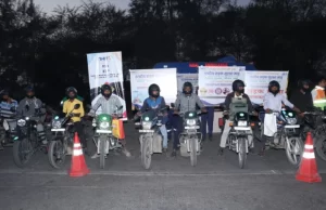 राष्ट्रीय सड़क सुरक्षा माह : रायपुर-बिलासपुर हाइवे पर चलाया गया जागरूकता अभियान