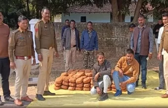 कार से गांजा तस्करी, 55 लाख से ज्यादा का माल जब्त, 2 गिरफ्तार