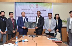 आवास और बुनियादी ढांचा विकास के लिए एम.ओ.यू. पर हस्ताक्षर