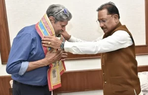 सीएम साय से पूर्व क्रिकेट कप्तान कपिल देव ने की मुलाकात, खेल विकास पर हुई चर्चा