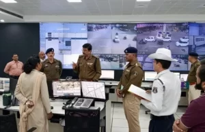 पुलिस कमिश्नर ने किया आईटीएमएस का निरीक्षण, ईटीएमएस के कैमरों से ही बनाए जाएंगे शत प्रतिशत ई-चालान