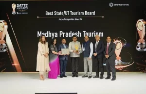 एमपी ने लगातार दूसरे वर्ष एसएटीटीई 2026 में जीता ‘बेस्ट स्टेट टूरिज्म’ अवॉर्ड