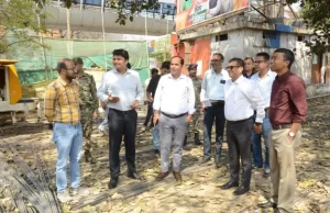 रायपुर में निर्माणाधीन नए तहसील कार्यालय का कलेक्टर ने किया निरीक्षण
