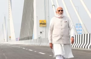 प्रधानमंत्री मोदी ने गुवाहाटी में ब्रह्मपुत्र पर बने “कुमार भास्कर वर्मा सेतु” का किया उद्घाटन
