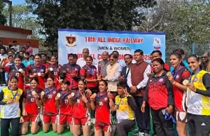 रेलवे की महिला हैंडबॉल टीम ने रचा इतिहास, हैंडबॉल प्रतियोगिता में जीता स्वर्ण पदक