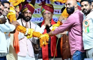 चन्द्रनाहू कुर्मी क्षत्रिय समाज के अधिवेशन में शामिल हुए मुख्यमंत्री साय