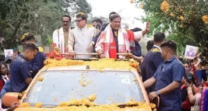 असम के मुख्यमंत्री हिमंता बिस्वा सरमा की जन आशीर्वाद यात्रा को भारी जनसमर्थन मिला