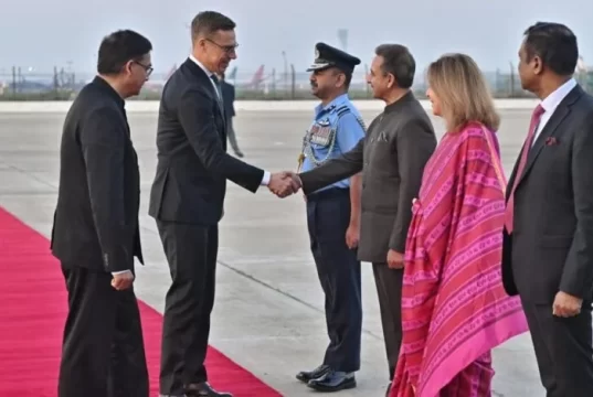 फिनलैंड के राष्ट्रपति अलेक्जेंडर स्टब तीन दिन की राजकीय यात्रा पर भारत पहुंचे