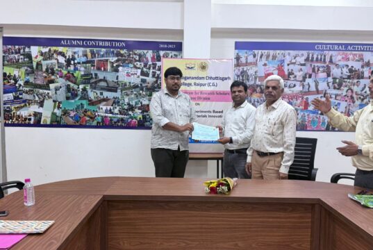 रायपुर में विज्ञान शोधार्थियों के लिए तीन दिवसीय रूसा 2.0 प्रशिक्षण कार्यक्रम का समापन