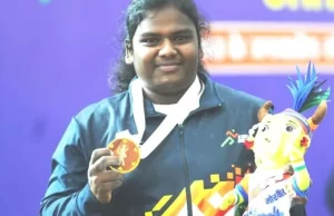 86 किलोग्राम भारोत्तोलन में महाराष्ट्र की साक्षी बुरकुले ने जीता स्वर्ण