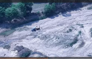 खनन क्षेत्रों में ड्रोन की निगरानी, अवैध खनन पर कड़ा प्रहार, पोकलेन मशीन और हाईवा जब्त