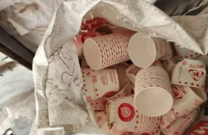 रेलवे लोगो का दुरुपयोग, कम साइज के चाय के पेपर कप बनाने वाली फर्म पर कार्रवाई
