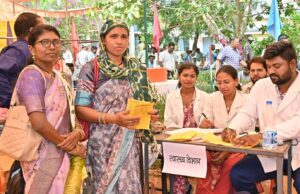 कुकरेल शिविर में उमड़ा ग्रामीणों का सैलाब