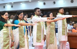 इंदिरा गांधी कृषि विश्वविद्यालय के 11 वें दीक्षांत समारोह मे शामिल हुए राज्यपाल और मुख्यमंत्री