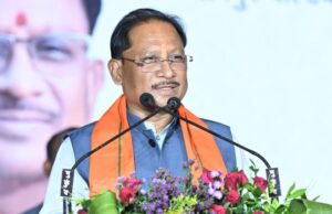 सुशासन तिहार में जनता के बीच पहुँची सरकार : मुख्यमंत्री श्री विष्णु देव साय ने कोसरंगी चौपाल में पीएम सूर्य घर, सौर सुजला और स्वामित्व योजना का लाभ लेने किया आह्वान