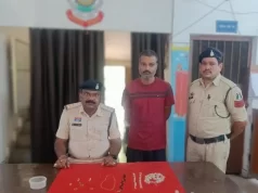 सूने मकान में चोरी करने वाले आरोपी को पुलिस ने किया गिरफ्तार