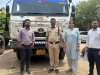 रेत के अवैध परिवहन मामले में हाईवा जब्त