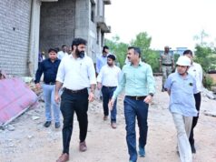 निर्माणाधीन जगदेव राम उरांव कल्याण आश्रम चिकित्सालय का प्रभारी सचिव श्री अंकित आनंद ने किया निरीक्षण