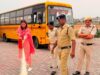 30 स्कूल बसों की जांच, चालक-परिचालकों का हुआ स्वास्थ्य परीक्षण