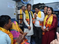 छत्तीसगढ़ से सोमनाथ ज्योतिर्लिंग के लिए 1000 से अधिक विशिष्टजन, पद्मश्री, कलाकार एवं साहित्यकार हुए रवाना