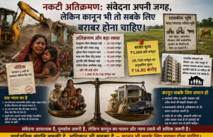 नकटी अतिक्रमण: संवेदना अपनी जगह, लेकिन कानून भी तो सबके लिए बराबर होना चाहिए।