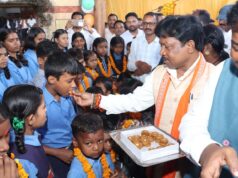 भानपुरी में हर्षोल्लास के साथ मनाया गया शाला प्रवेश उत्सव