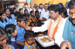 भानपुरी में हर्षोल्लास के साथ मनाया गया शाला प्रवेश उत्सव
