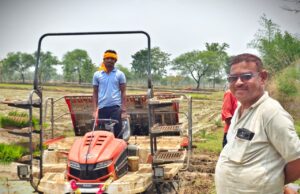 पैडी ट्रांसप्लांटर से भरदाकला के किसानों की आसान हुई रोपाई, किसानों को मिल रही बड़ी राहत