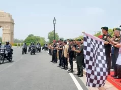 रक्षा मंत्री ने राष्ट्रीय समर स्मारक से कारगिल युद्ध स्मारक तक मोटरसाइकिल यात्रा को हरी झंडी दिखाकर किया रवाना