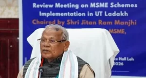 जीतन राम मांझी लद्दाख का दौरा करने वाले पहले एमएसएमई मंत्री
